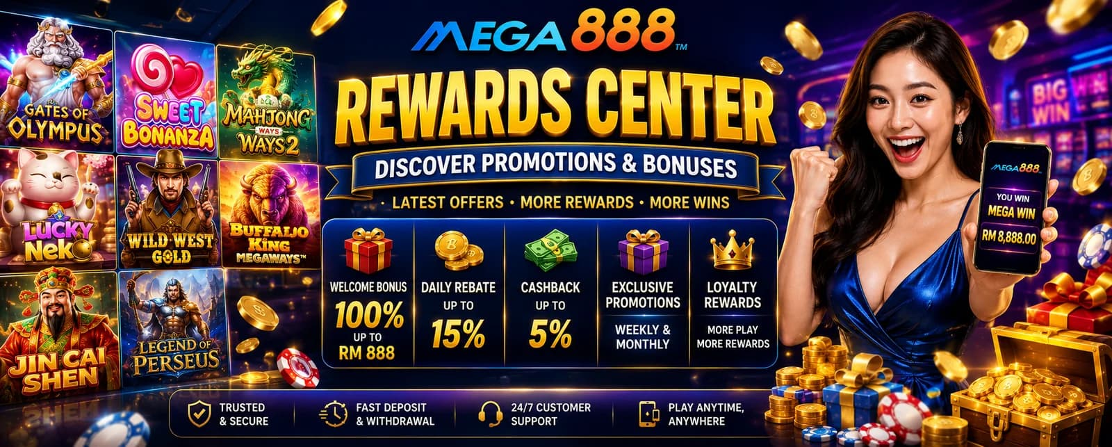 Mega888 Rewards Center: Discover Promotions & Bonuses