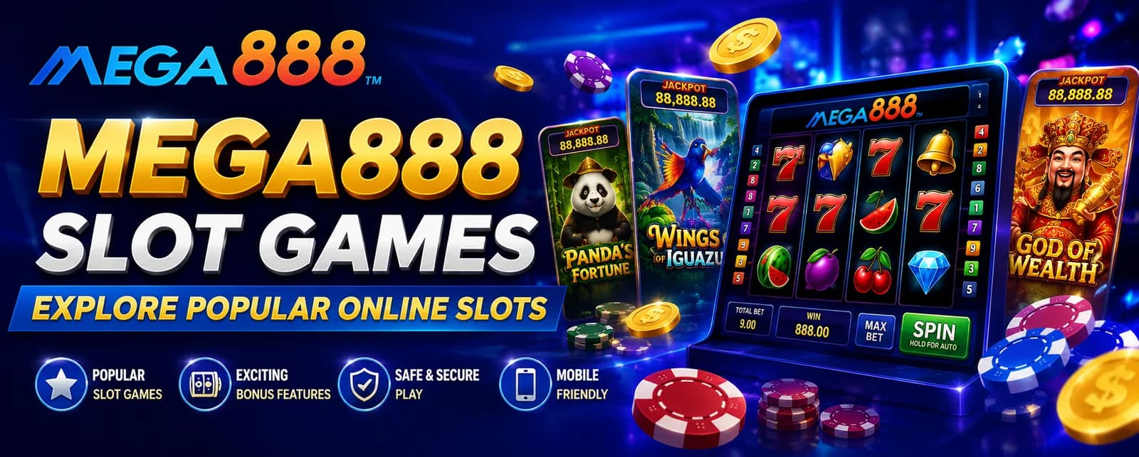 MEGA888 Slot Games – Explore Popular Online Slots