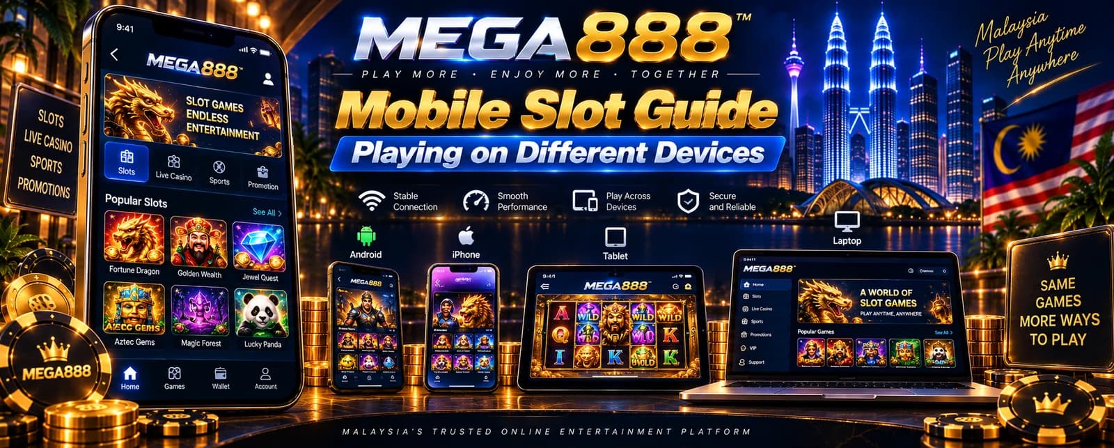 MEGA888 Mobile Slot Guide – Playing on Different Devices