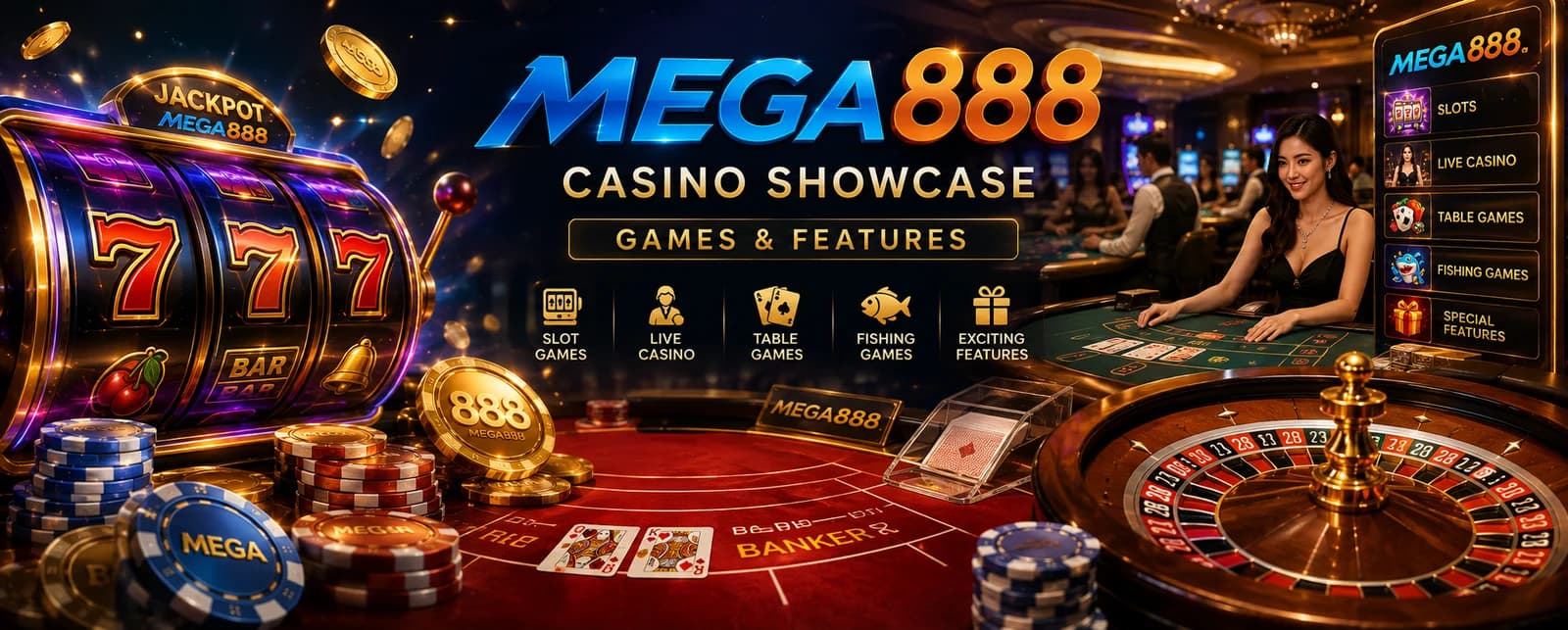 Mega888 Casino Showcase: Discover Games & Features